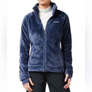 Columbia Women's Pearl Plush II full-zip fleece jacket in blue
